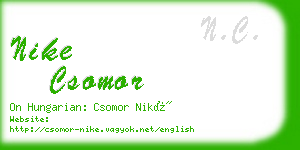 nike csomor business card